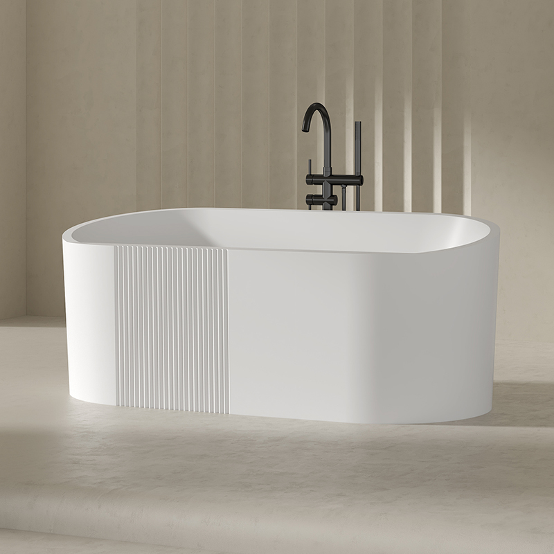 China Wholesale Factory Unique Oval Freestanding Acrylic Bathtub QJ-Y0031