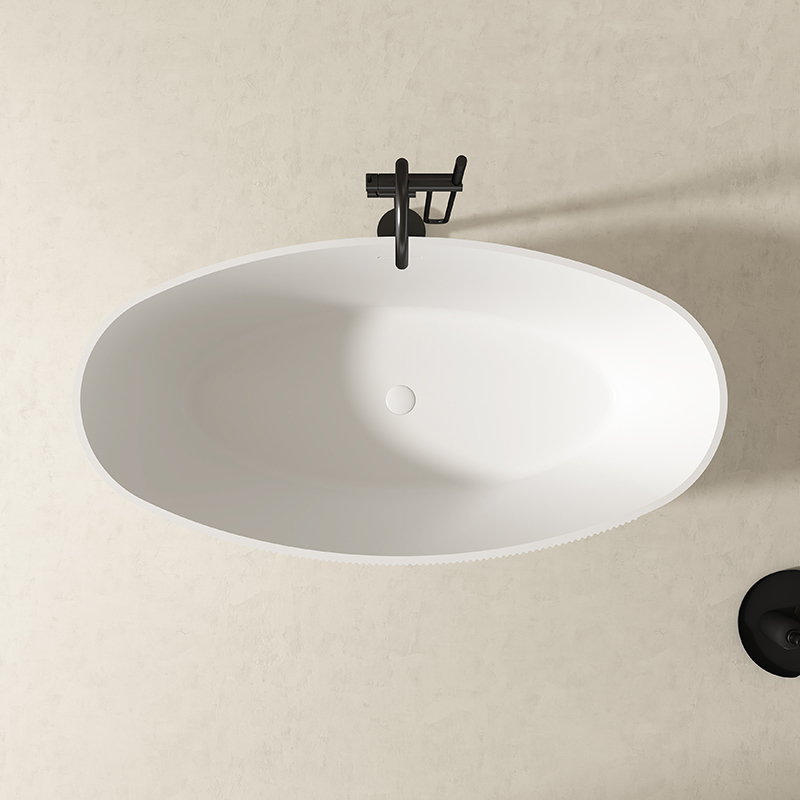 Quality Wholesale Unique Design Fluted Groove Acrylic Bathtub QJ-Y0067