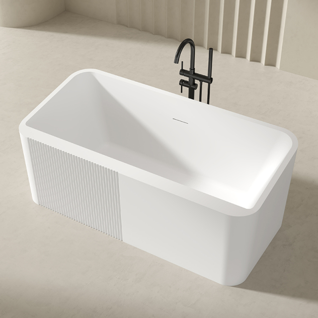 Factory Directory Rectangular Thick Rim Acrylic Deep Soaking Bathtub QJ-Y0032