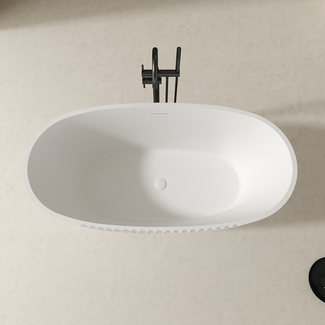 Wholesale High End Quality Fluted Acrylic Bathtub QJ-Y0057