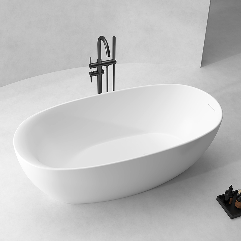 China Wholesale Factory Stylish Oval Acrylic Freestanding Bathtub QJ-Y0007