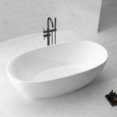 China Wholesale Factory Stylish Oval Acrylic Freestanding Bathtub QJ-Y0007