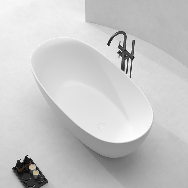 China Wholesale Factory Stylish Oval Acrylic Freestanding Bathtub QJ-Y0007