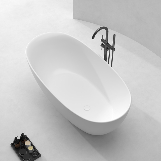 China Wholesale Factory Stylish Oval Acrylic Freestanding Bathtub QJ-Y0007