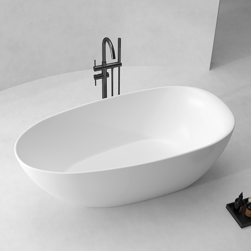 Quality Wholesale Unique Design Egg-shaped Acrylic Freestanding Bathtub QJ-Y0005