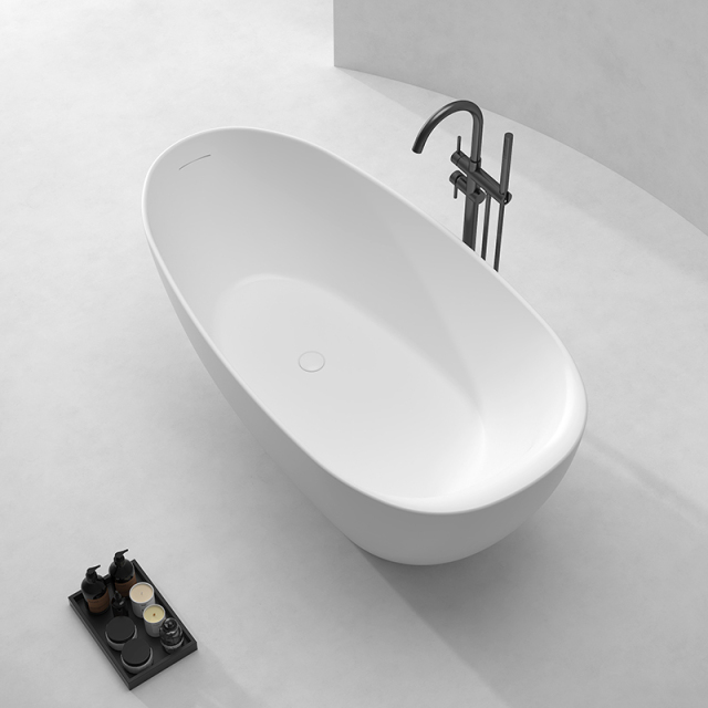 Quality Wholesale Unique Design Egg-shaped Acrylic Freestanding Bathtub QJ-Y0005