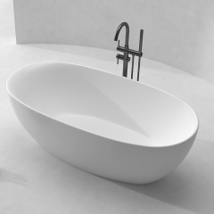 China Wholesale Factory Stylish Oval Acrylic Freestanding Bathtub QJ-Y0007