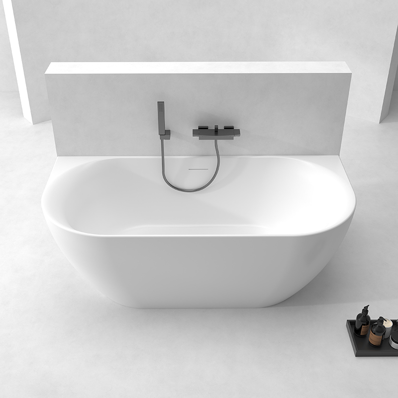 Hot Style Wholesale Acrylic Back to Wall Bathtub QJ-Y006