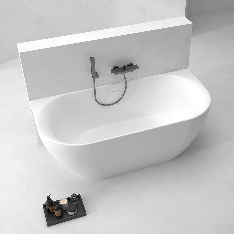 Hot Style Wholesale Acrylic Back to Wall Bathtub QJ-Y006