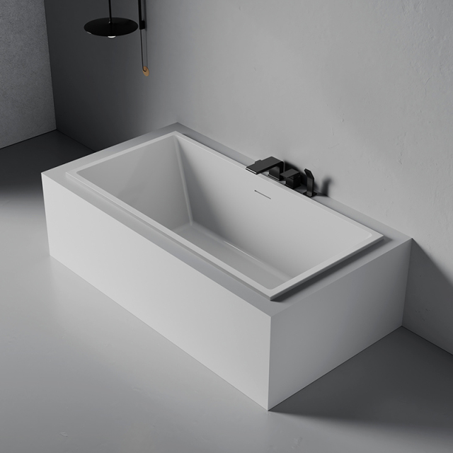 Factory Supply Quality Assurance Retangular Drop In Acrylic Bathtub HY-LJ185