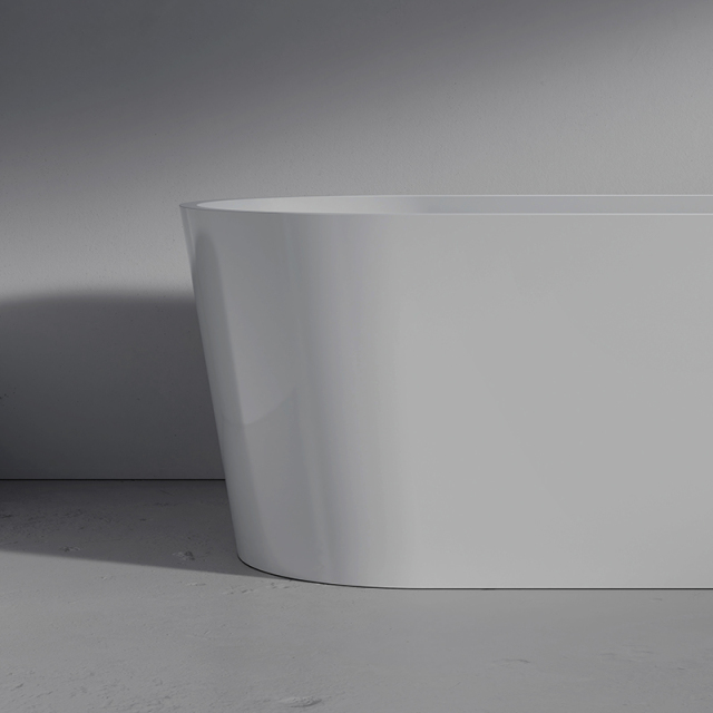 Factory Customized Contemporary Oval Freestanding Acrylic Soaking Bathtub QJ-Y0111