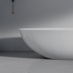 Factory Directory Classic Egg Shape Acrylic Freestanding Bathtub QJ-Y0113