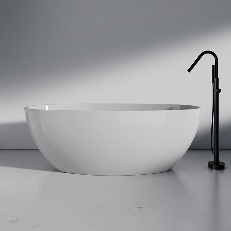 Wholesale Price Classic Oval Acrylic Freestanding Bathtub QJ-Y0127