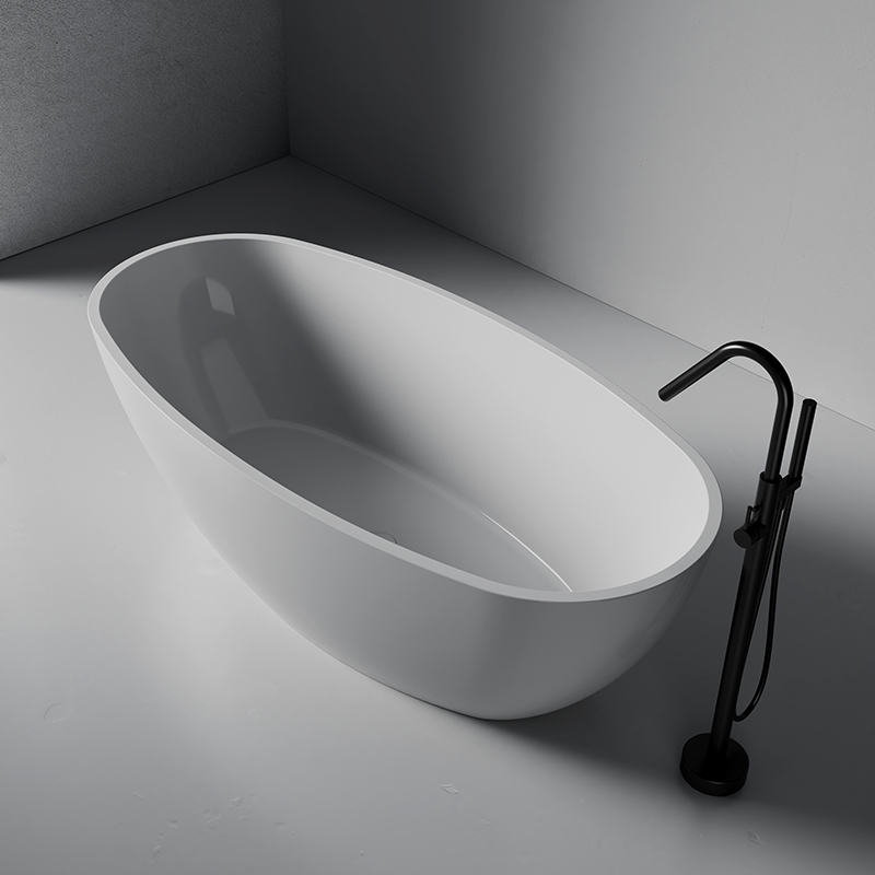 Wholesale Price Classic Oval Acrylic Freestanding Bathtub QJ-Y0127