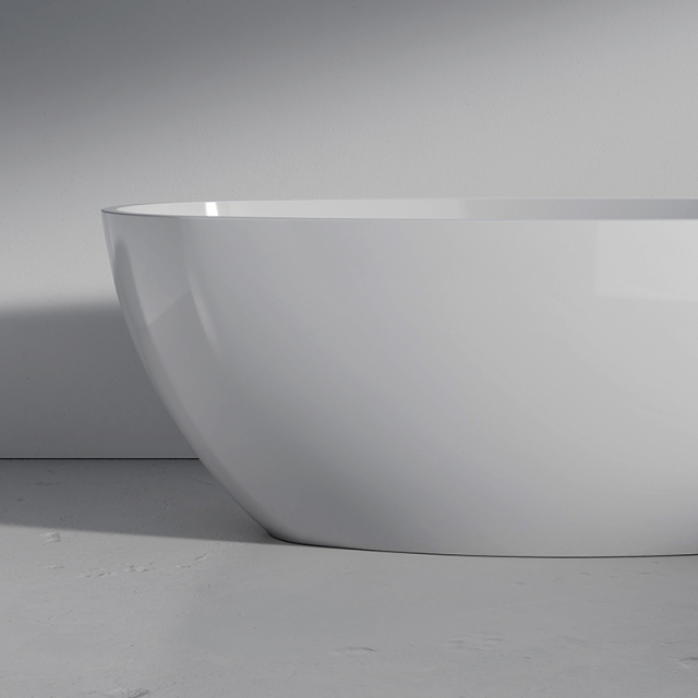 Wholesale Price Classic Oval Acrylic Freestanding Bathtub QJ-Y0127