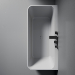 Factory Wholesale Classic Back to Wall Acrylic Freestanding Bathtub QJ-Y0126