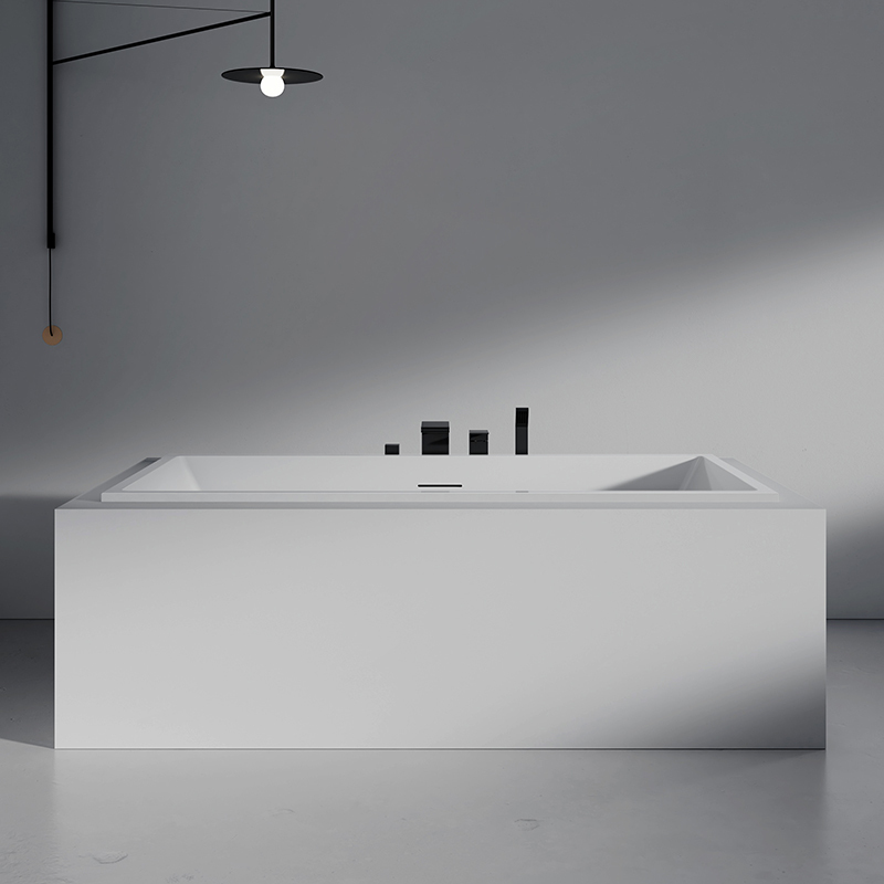 Factory Supply Quality Assurance Retangular Drop In Acrylic Bathtub HY-LJ185