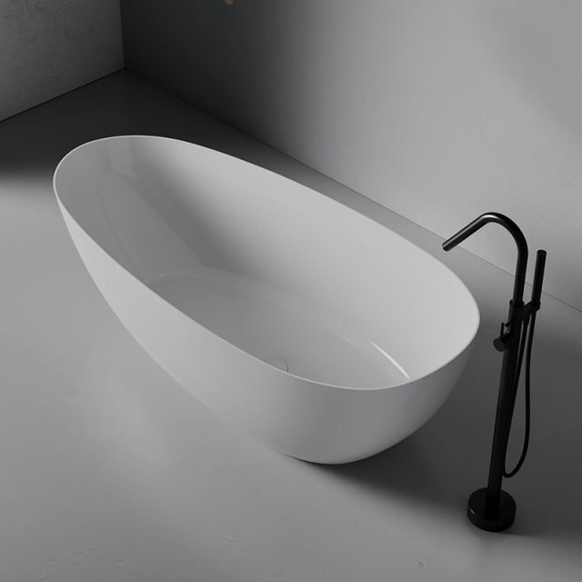 Factory Directory Classic Egg Shape Acrylic Freestanding Bathtub QJ-Y0113
