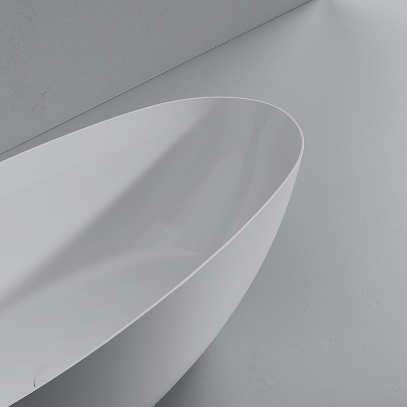 Factory Directory Classic Egg Shape Acrylic Freestanding Bathtub QJ-Y0113
