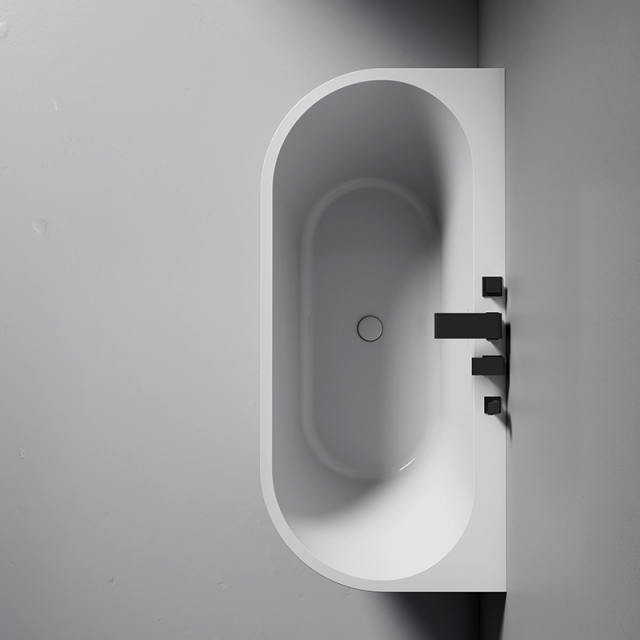 Wholesale High End Quality Contemporary Back to Wall Acrylic Soaking Bathtub QJ-Y0116