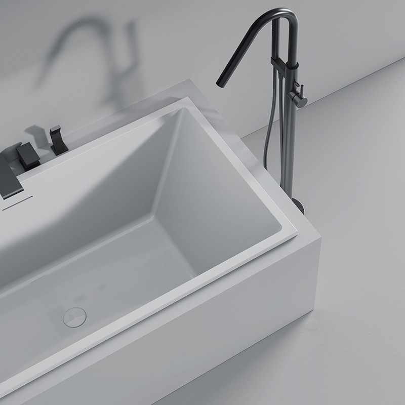 Factory Supply Quality Assurance Retangular Drop In Acrylic Bathtub HY-LJ185
