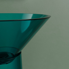 Hot Style Wholesale Luxury Transparent Pedestal Sink TW-Z325T