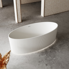 Wholesale Fashion Groove Acrylic Freestanding Bathtub QJ-Y0077