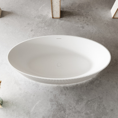 Wholesale Fashion Groove Acrylic Freestanding Bathtub QJ-Y0077