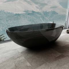 Popular Wholesale Designer Classic Egg-shaped Freestanding Transparent Bathtub QJ-R0866T