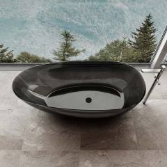 Popular Wholesale Designer Classic Egg-shaped Freestanding Transparent Bathtub QJ-R0866T