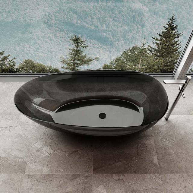 Popular Wholesale Designer Classic Egg-shaped Freestanding Transparent Bathtub QJ-R0866T