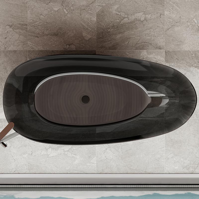 Popular Wholesale Designer Classic Egg-shaped Freestanding Transparent Bathtub QJ-R0866T
