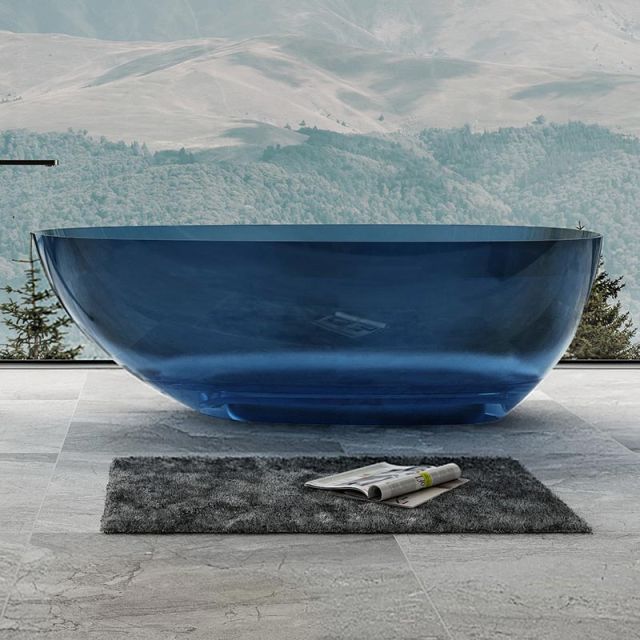 Popular Wholesale Designer Classic Egg-shaped Freestanding Transparent Bathtub QJ-R0866T