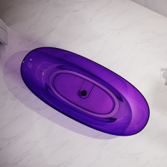 Quality Wholesale Classic Oval Freestanding Transparent Bathtub QJ-R0807T