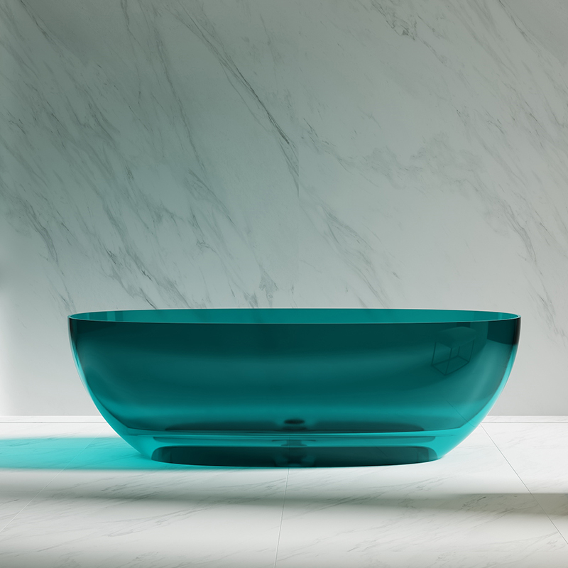 Quality Wholesale Classic Oval Freestanding Transparent Bathtub QJ-R0807T