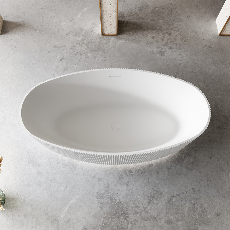 Wholesale High End Quality Fluted Groove Acrylic Bathtub HR-7688