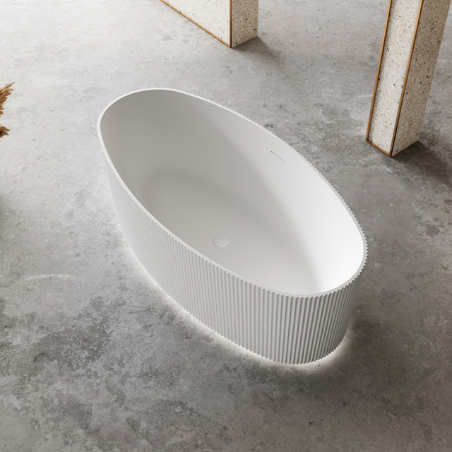 Wholesale High End Quality Fluted Groove Acrylic Bathtub HR-7688