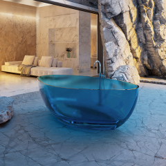 Wholesale Fashion Unique Shape Transparent Resin Bathtub QJ-R0792T