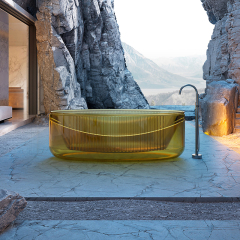 Popular Wholesale Designer Groove Transparent Bathtub QJ-R0708T