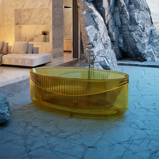 Popular Wholesale Designer Groove Transparent Bathtub QJ-R0708T
