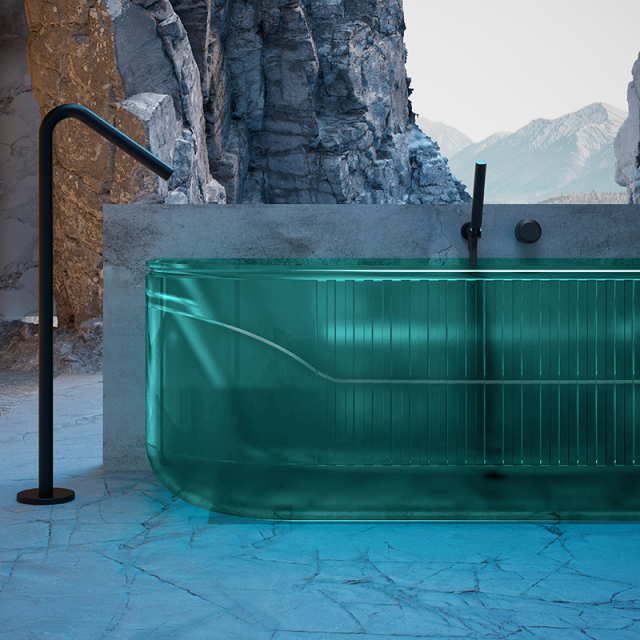 Quality Wholesale Unique Design Transparent Back to Corner Bathtub QJ-R0706T