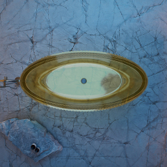 Popular Wholesale Designer Groove Transparent Bathtub QJ-R0708T