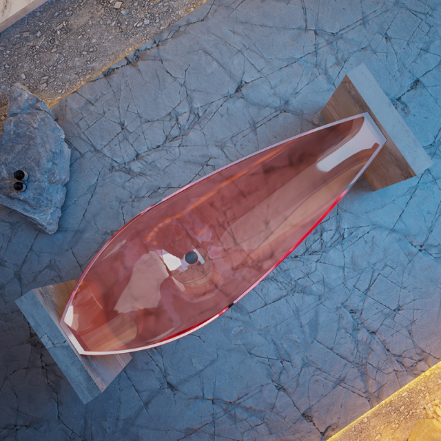 Quality Wholesale Unique Design Transparent Floating Hammock Bathtub HR-8888T