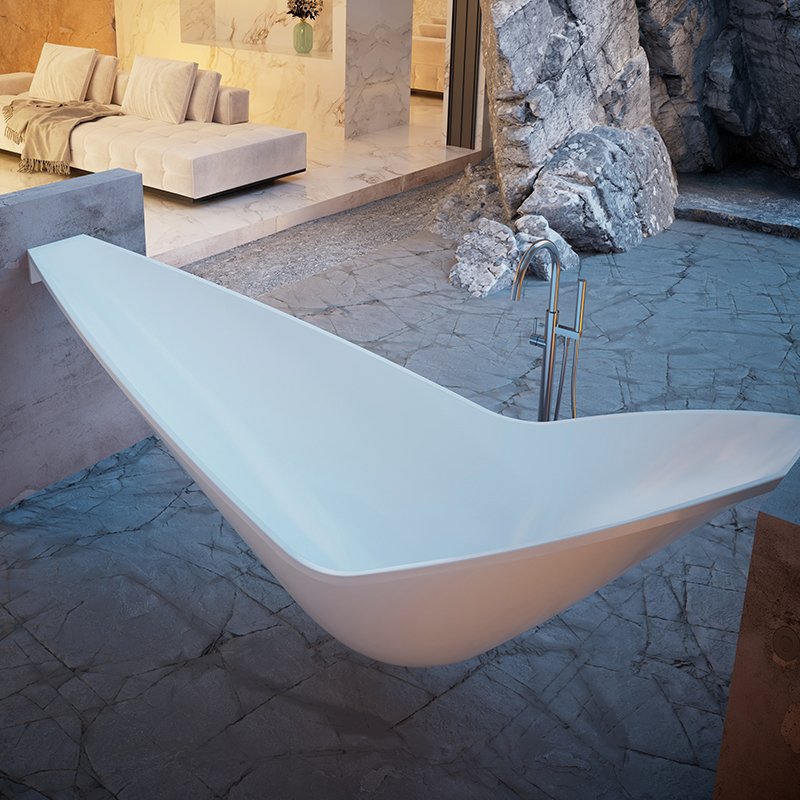 Factory Supply Quality Assurance Solid Surfece Flooting Hammock Bathtub HR-8888