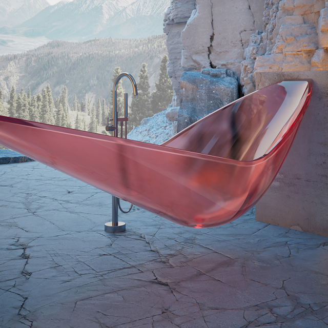 Quality Wholesale Unique Design Transparent Floating Hammock Bathtub HR-8888T
