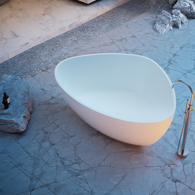 Wholesale High End Quality Freestanding Unique Shape Artificial Stone Bathtub QJ-R0791