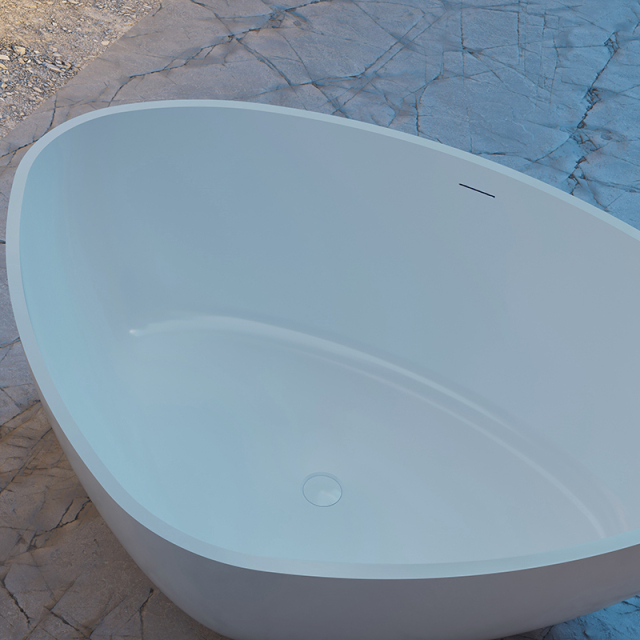 Wholesale High End Quality Freestanding Unique Shape Artificial Stone Bathtub QJ-R0791