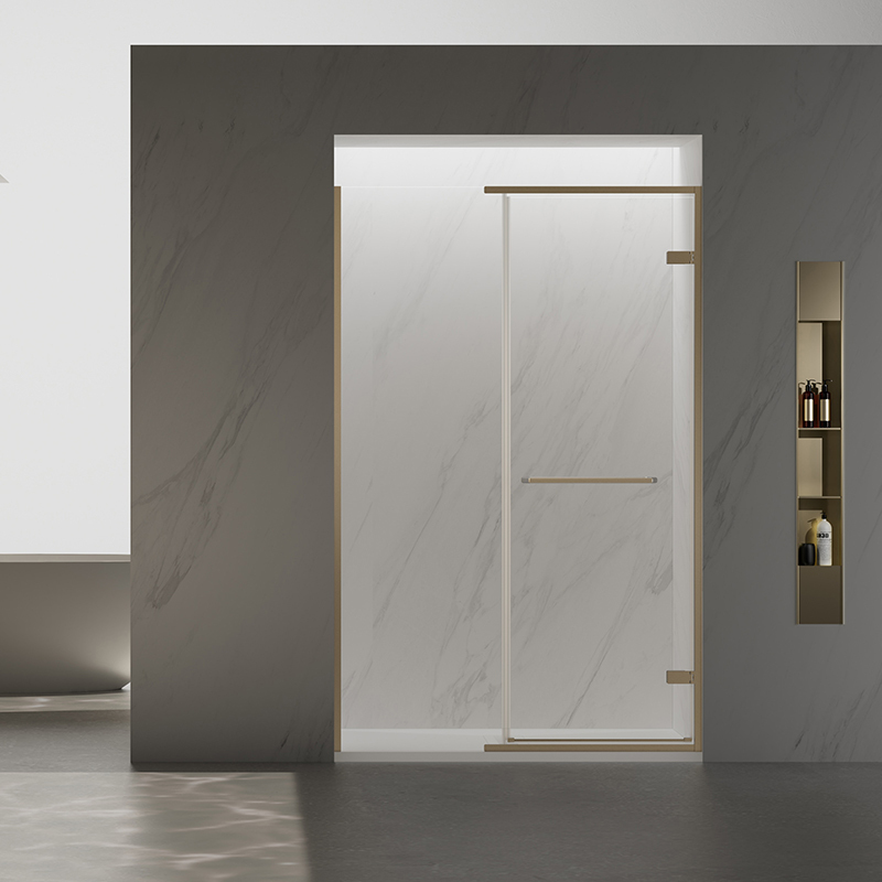 Factory Customized Hinged Semi-Frameless Slim Alcove Shower Door TW08-KS-21