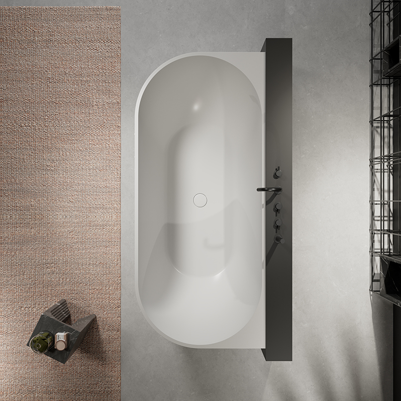 Wholesale Fashion Acrylic Back to Wall Bathtub HY-7006