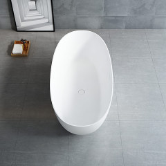 Quality Wholesale Unique Design Freestanding Solid Surfece Oval Bathtub QJ-R0807